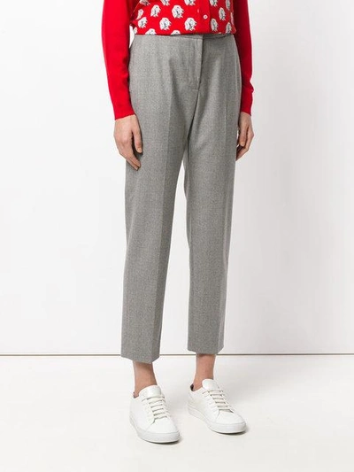 Shop Msgm Tailored Trousers - Grey