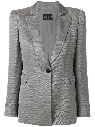 Shop Giorgio Armani Jacquard Blazer