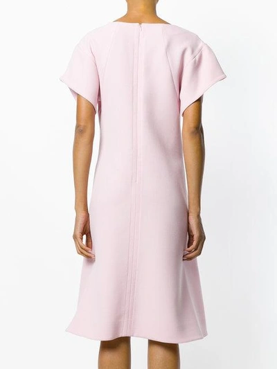 Shop Marni Wollkleid Mit Kurzen Ärmeln In Pink
