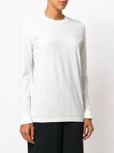 Shop Rick Owens Drkshdw Long Sleeve Shirt - White