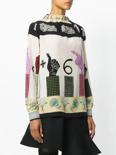 Shop Valentino Counting Six Blouse