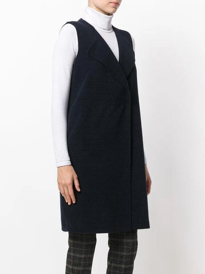 Shop Harris Wharf London Buttoned Sleeveless Coat