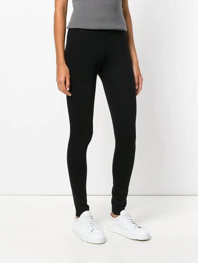 Shop Vince Classic Fitted Leggings - Black