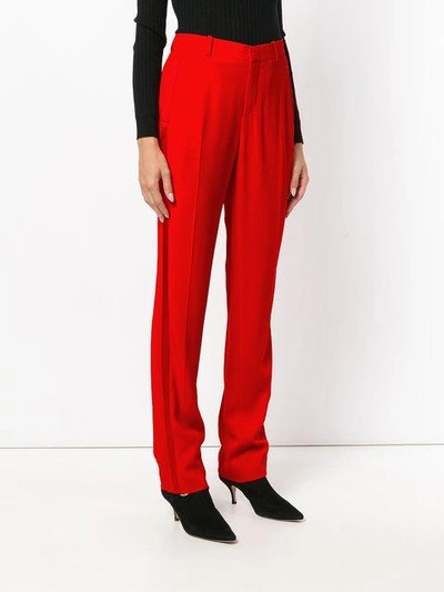 Givenchy High-waisted Tailored Trousers In Red | ModeSens