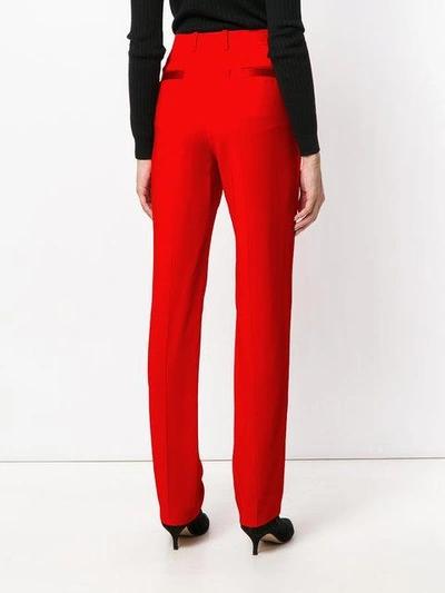 Givenchy High-waisted Tailored Trousers In Red | ModeSens