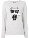 KARL LAGERFELD ICONIC KARL PRINT SWEATSHIRT,76KW173925512286862