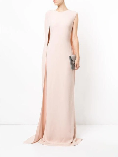 Shop Stella Mccartney Mirabelle Gown In Pink & Purple