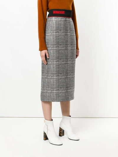 Shop Fendi Woven Midi Skirt