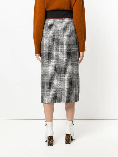 Shop Fendi Woven Midi Skirt