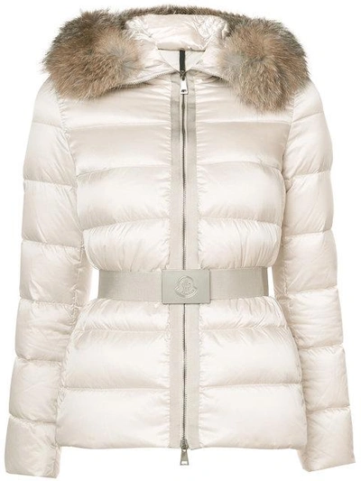 Shop Moncler Tatie Padded Jacket - Neutrals