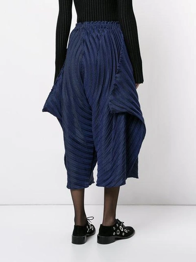 Shop Issey Miyake Cropped Flared Trousers