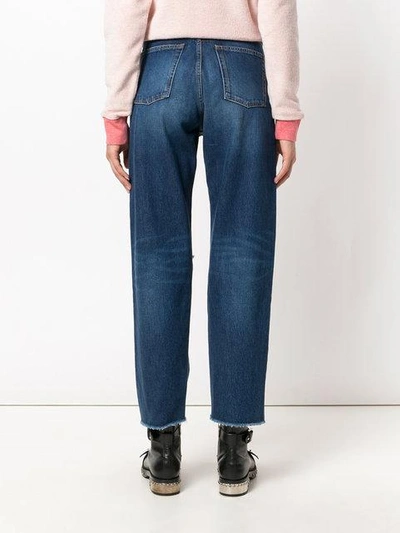 Shop Saint Laurent Classic Boyfriend Jeans In 4963 Denim