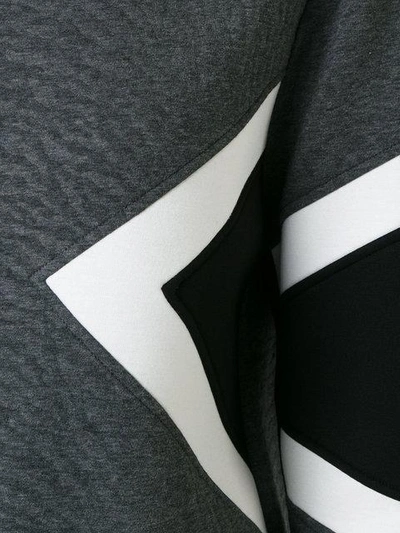 Shop Neil Barrett Geometric Panel Insert Sweatshirt
