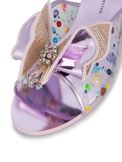 Shop Sophia Webster Lilac Lana Butterfly Slides - Pink