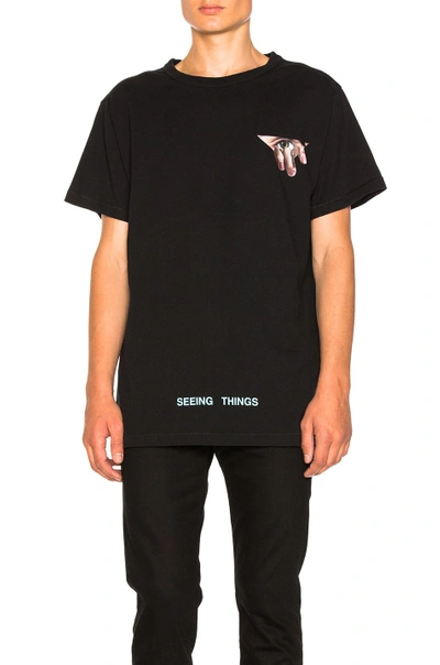 Shop Off-white Eyes Tee In Black Multi