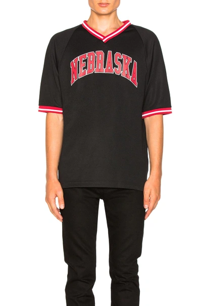 Shop Off-white Nebraska Baseball Tee In Black