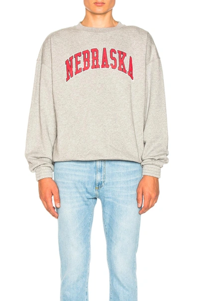 Shop Off-white Nebraska Sweatshirt In Gray