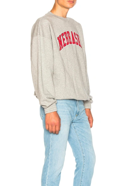 Shop Off-white Nebraska Sweatshirt In Gray