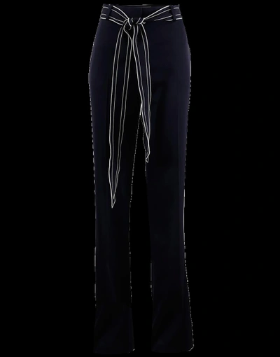 Shop Victoria Victoria Beckham Front Split Pant In Midnight