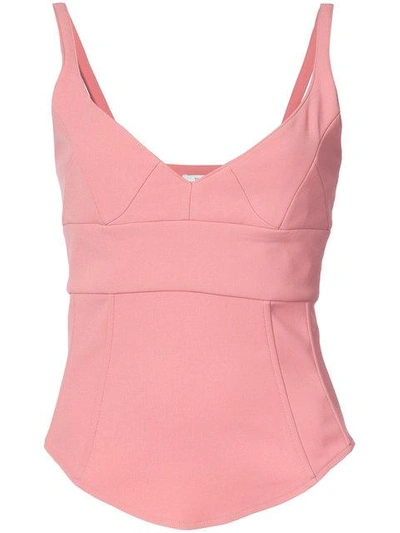 Shop Tome Structured Tank Top - Pink In Pink & Purple