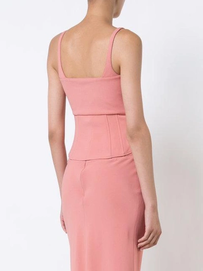 Shop Tome Structured Tank Top - Pink In Pink & Purple