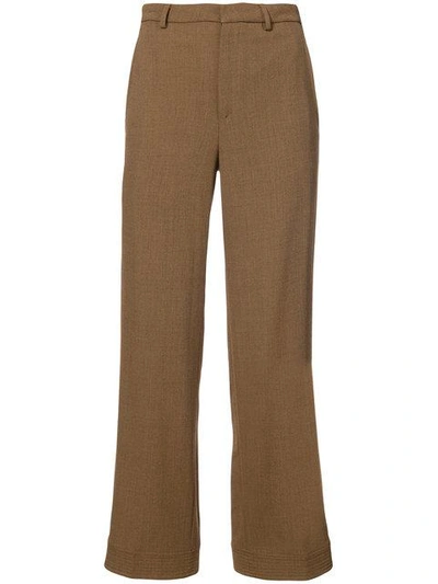 Shop Tome Classic Tailored Trousers - Brown
