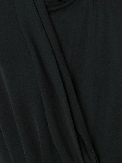 Shop Tome Draped Wrap Blouse - Black