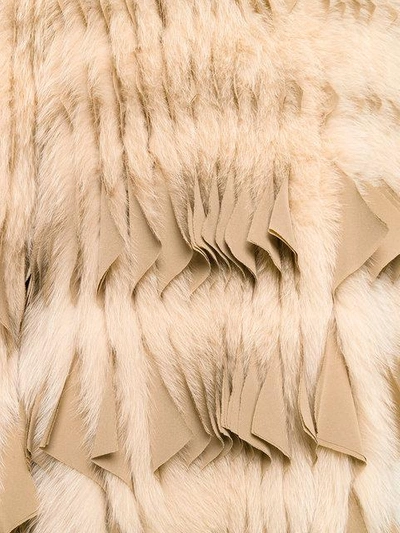 Shop Givenchy Fringed Fur Coat