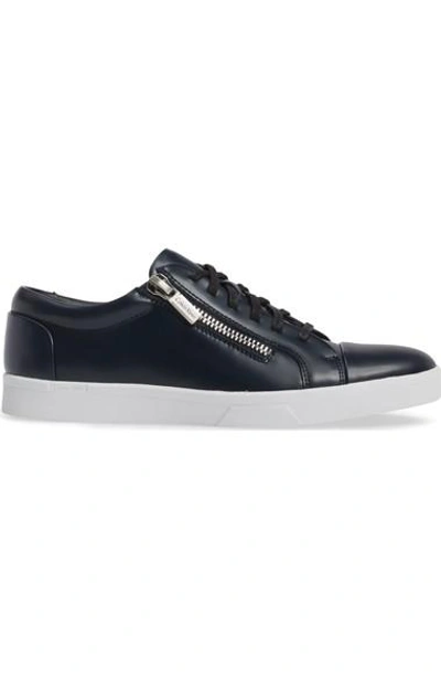 Calvin Klein Men's Ibrahim Box Leather Sneakers Men's Shoes In Black |  ModeSens