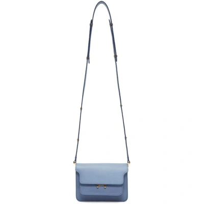 Shop Marni Blue Small Trunk Bag