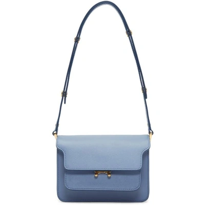 Shop Marni Blue Small Trunk Bag