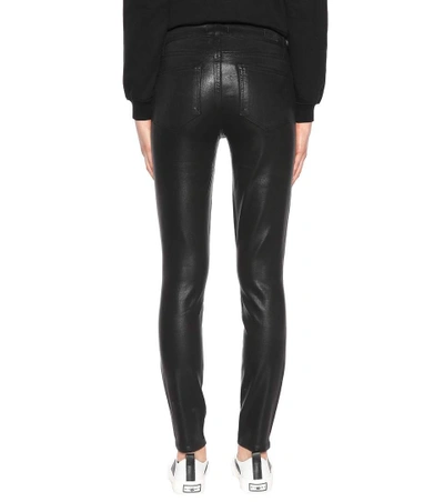 Shop Paige Verdugo Ultra Skinny Coated Jeans In Llack Fog Luxe