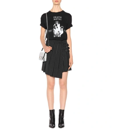 Shop Mcq By Alexander Mcqueen Asymmetric Wool-blend Skirt In Black