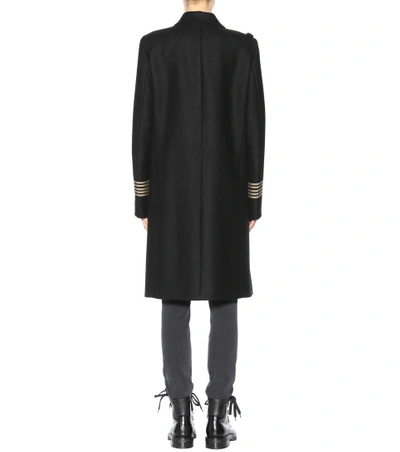 Shop Saint Laurent Double-breasted Wool Coat