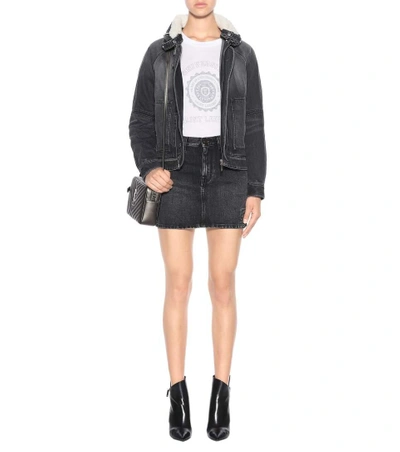 Saint Laurent Denim Mini Skirt | ModeSens