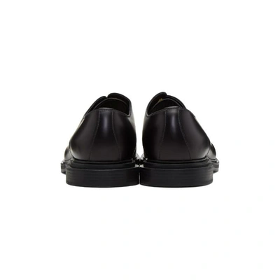 Shop Fendi Black Logo Laces Derbys