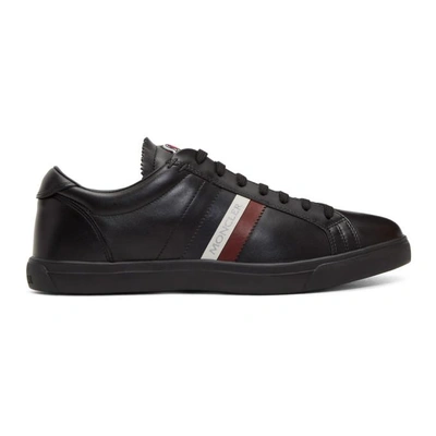 Shop Moncler Black La Monaco Sneakers