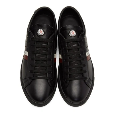 Shop Moncler Black La Monaco Sneakers