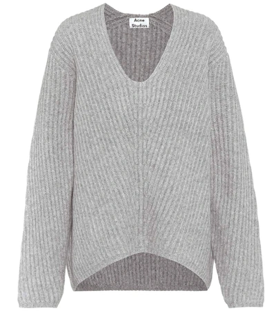 Shop Acne Studios Wool Sweater In Grey