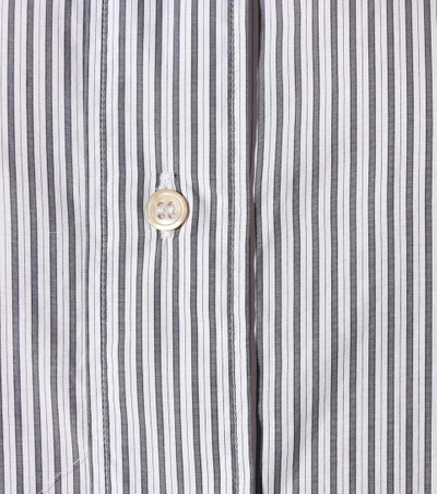 Isabel Marant Louison Striped Cotton Shirt In Grey | ModeSens