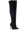 GIANVITO ROSSI KNITTED OVER-THE-KNEE BOOTS,P00270396