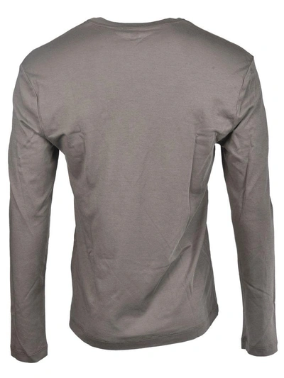 Shop James Perse Long-sleeved T-shirt In Grey