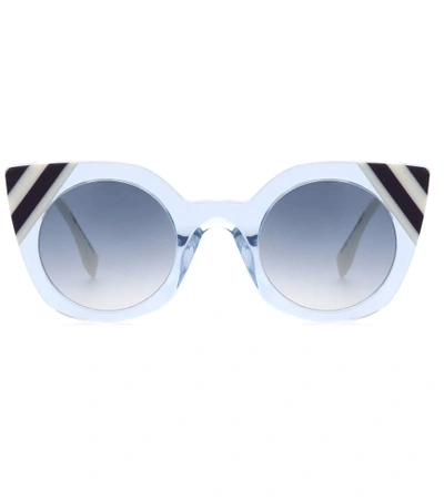 Fendi Cat-eye Sunglasses In Blue