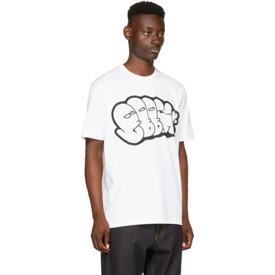 Shop Junya Watanabe White Graphic T-shirt