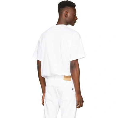 Shop Balenciaga White Oversized Logo T-shirt