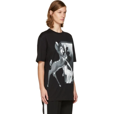 Shop Givenchy Black Bambi T-shirt