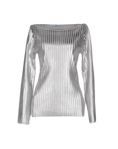 Shop Blumarine Sweater In Silver