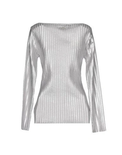 Shop Blumarine Sweater In Silver