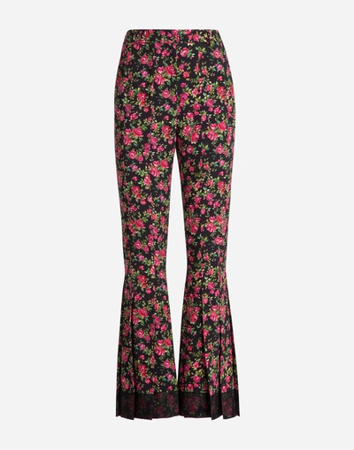 Shop Dolce & Gabbana Printed Sable Pants In Multicolor