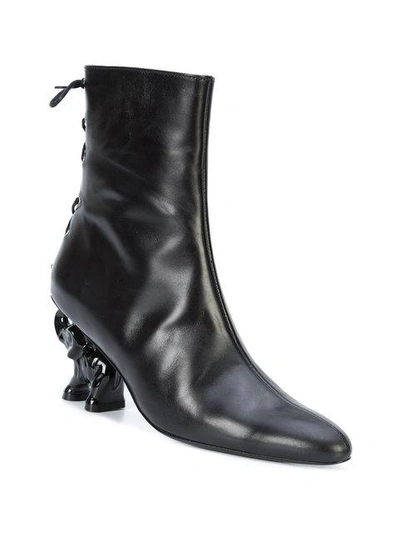 Shop Dorateymur Elephant Heel Boots - Black